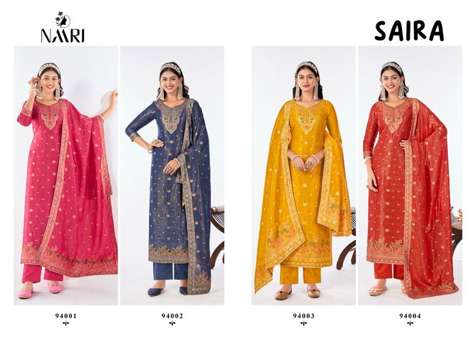 Saira By Naari Jacquard Designer Salwar Kameez Wholesale Shop In Surat
